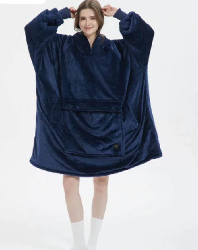 Heated Wearable Blanket Hoodie | Cozy, On-Demand Warmth for Everyday Comfort