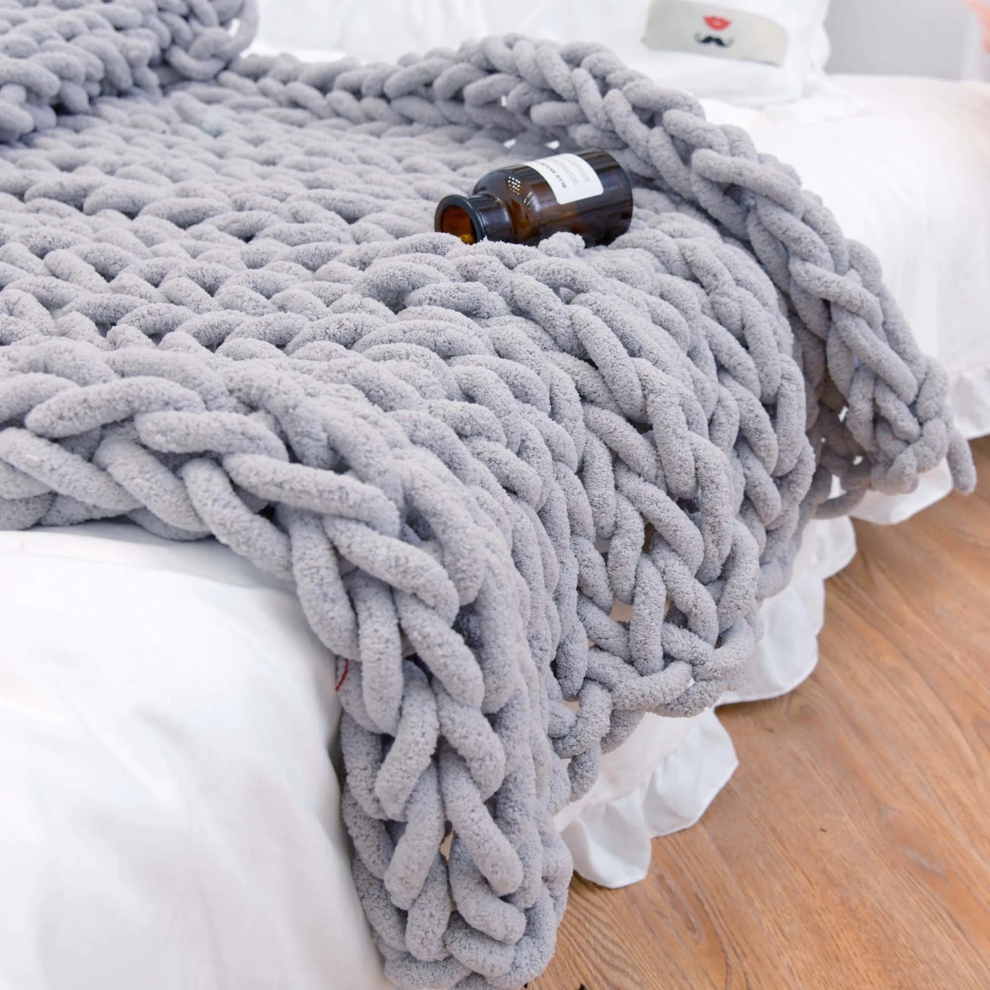 Weighted Knitted Wool Blanket | Calming Comfort for Rest & Relaxation