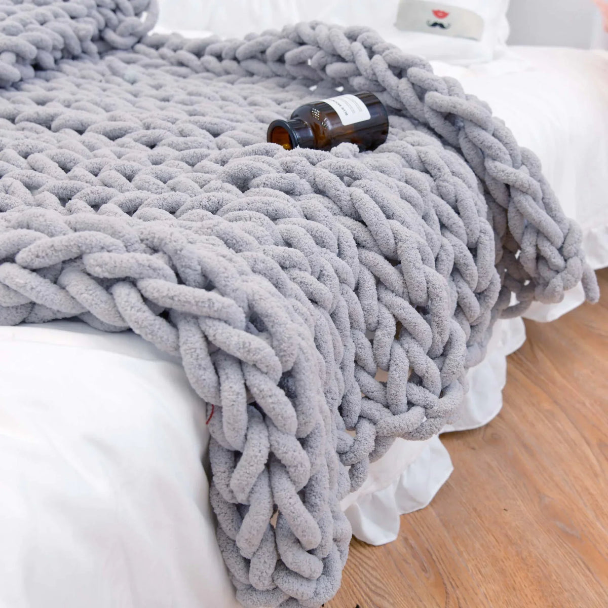 Weighted Knitted Wool Blanket – alternate view 8