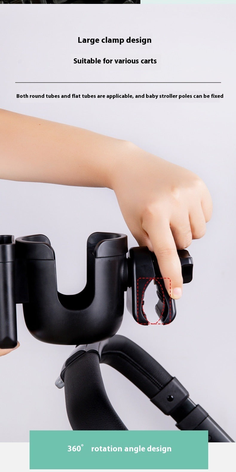 Uiversal Cup Holder with Phone Organizer