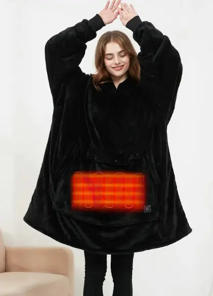 Heated Wearable Blanket Hoodie | Cozy, On-Demand Warmth for Everyday Comfort