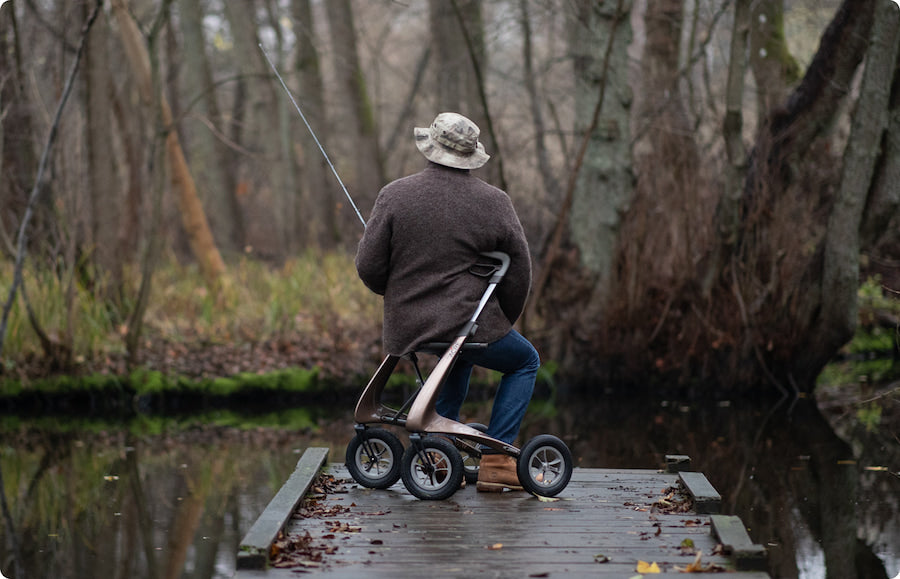 byACRE Carbon Overland Rollator Walker | Lightweight All-Terrain Rollator