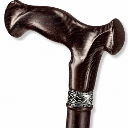 Asterom Vesper Ergonomic Wooden Walking Cane | Handcrafted Oak Cane