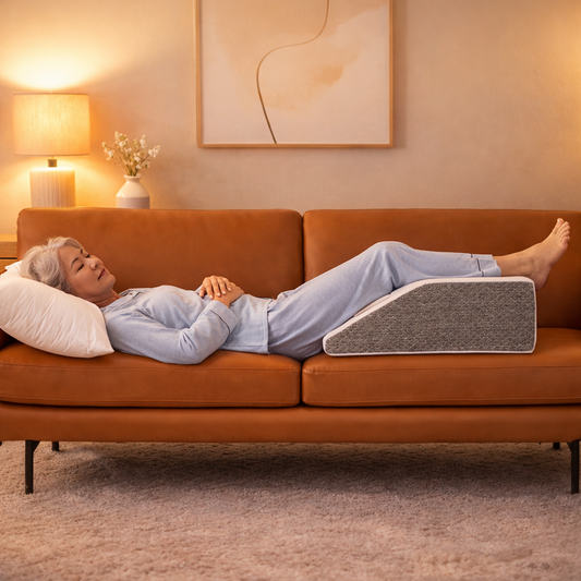 Leg Elevation Wedge Pillow | Knee & Lower Body Support for Restful Positioning | Reflex Mobility