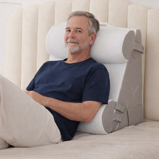 4-Piece Orthopedic Bed Wedge Pillow Set | Adjustable Memory Foam Support for Recovery & Relief | Reflex Mobility