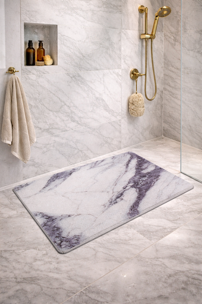 Extra-Large Non-Slip Square Shower Mat (31" x 31") | Secure Shower Floor Mat