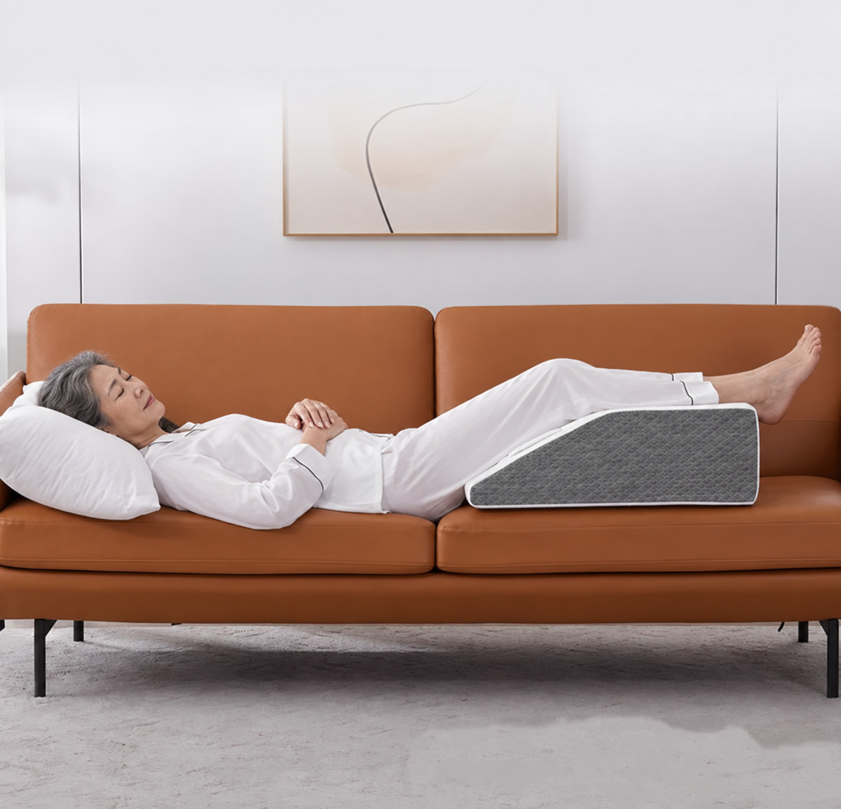 Leg Elevation Wedge Pillow | Knee & Lower Body Support for Restful Positioning