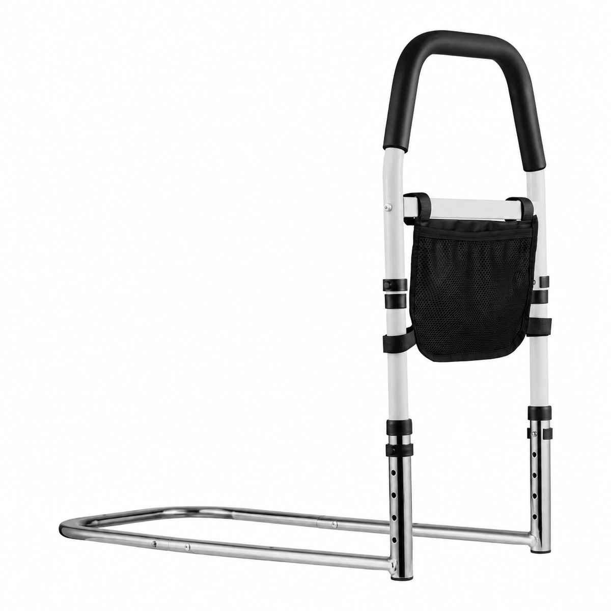 Adjustable Bed Assist Rail with Storage Pocket | Under-Mattress Support