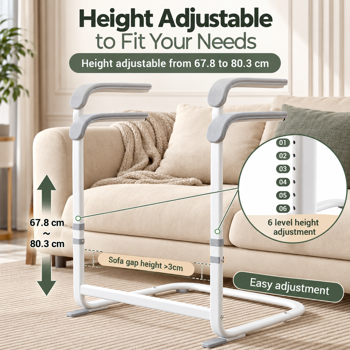 Portable Stand Assist | Toilet, Sofa & Chair Safety Support Frame