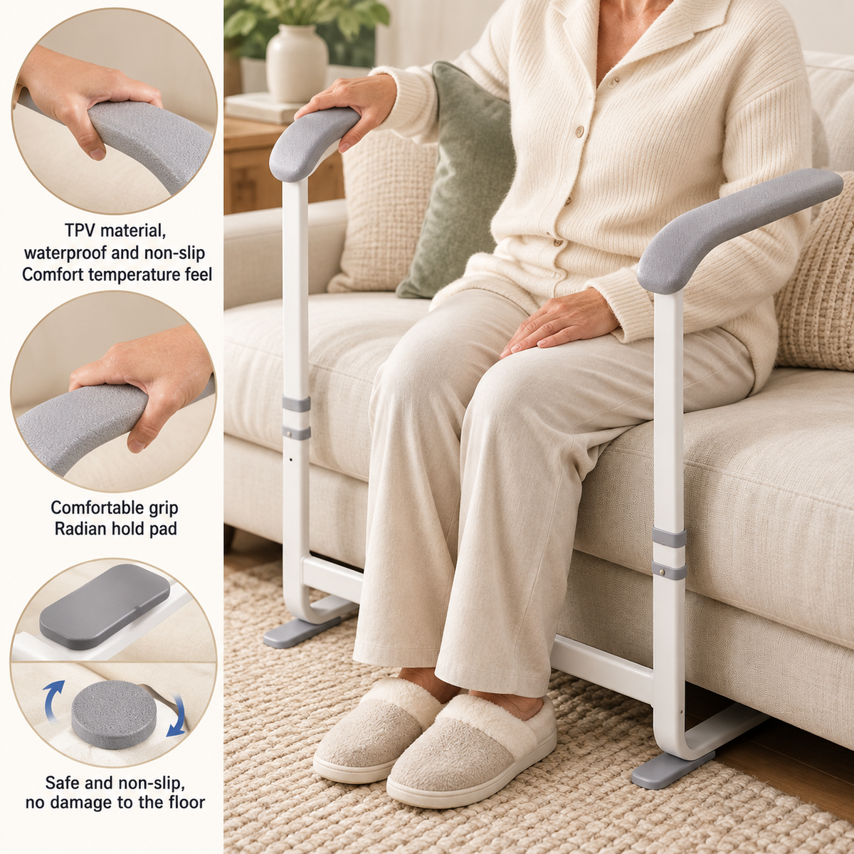 Portable Stand Assist | Toilet, Sofa & Chair Safety Support Frame