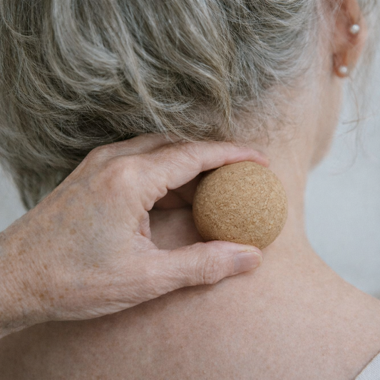 Natural Cork Massage Ball Set | Peanut Roller & Trigger Point Balls for Myofascial Release