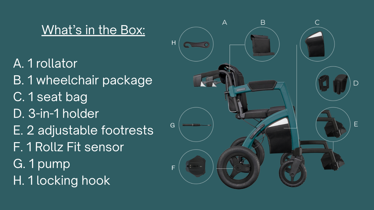 Rollz Motion Performance All-Terrain Rollator Walker – alternate view 6