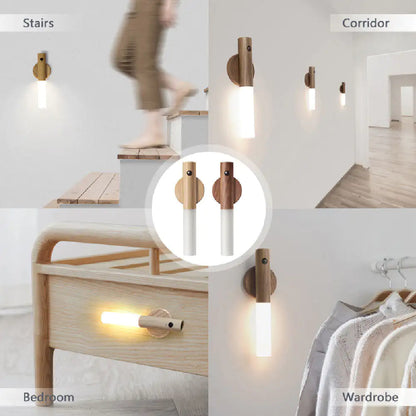 Motion Sensor LED Night Light | Magnetic USB Rechargeable Wall & Cabinet Light