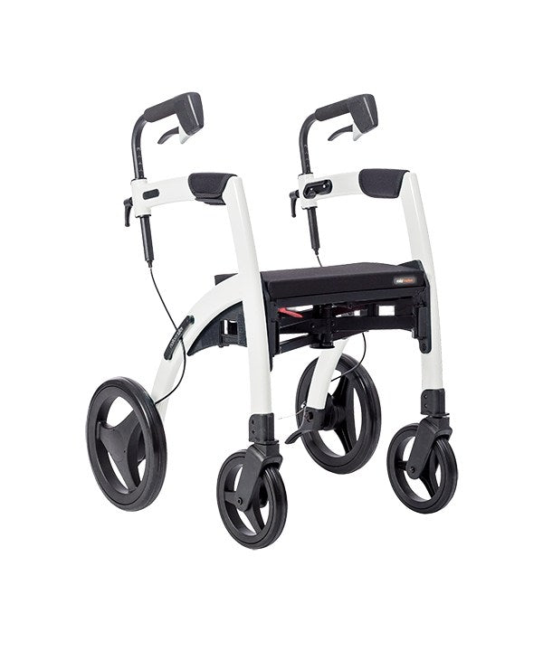 Rollz Motion Rollator Walker & Transport Chair – white