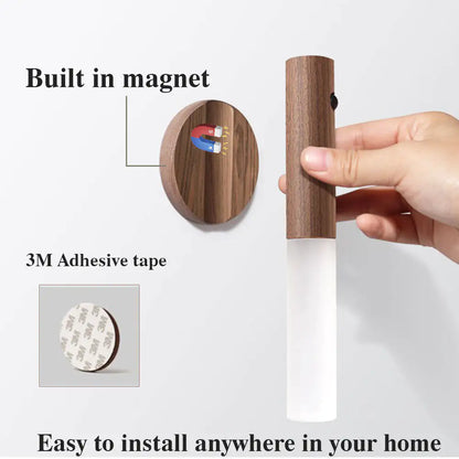 Motion Sensor LED Night Light | Magnetic USB Rechargeable Wall & Cabinet Light