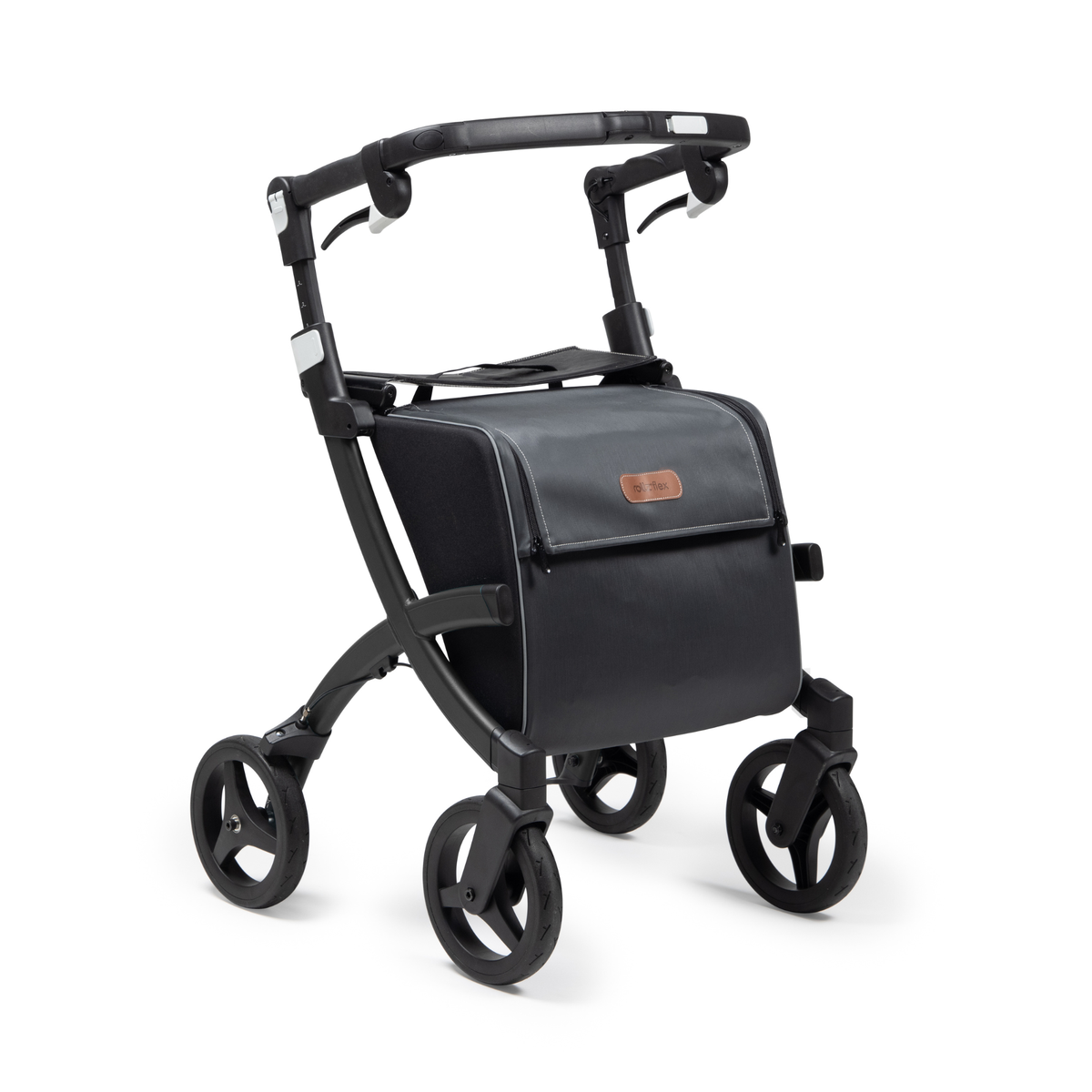 Rollz Flex Lightweight Rollator Walker | Seat & Shopping Bag