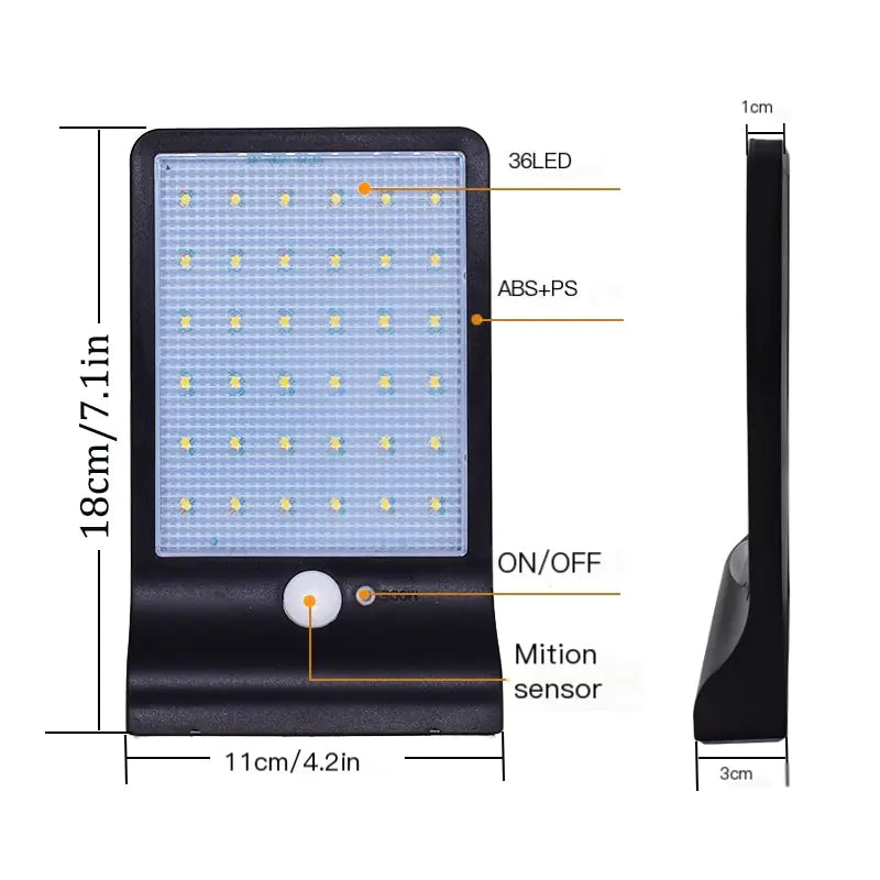 Outdoor Solar Motion Sensor LED Light | Waterproof Garden & Pathway Light