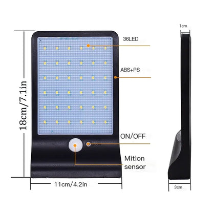 Outdoor Solar Motion Sensor LED Light | Waterproof Garden & Pathway Light