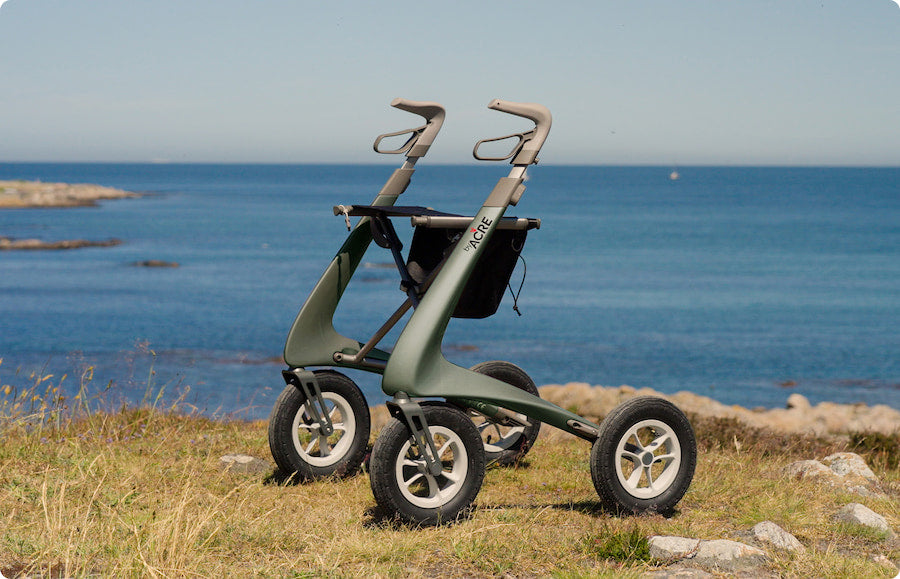 byACRE Carbon Overland Rollator Walker | Lightweight All-Terrain Rollator