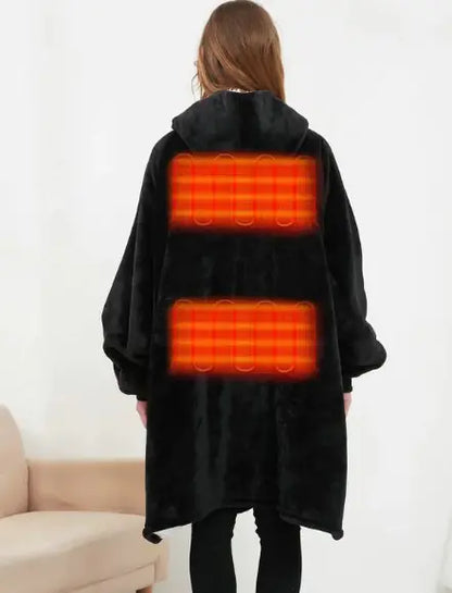 Heated Wearable Blanket Hoodie | Cozy, On-Demand Warmth for Everyday Comfort