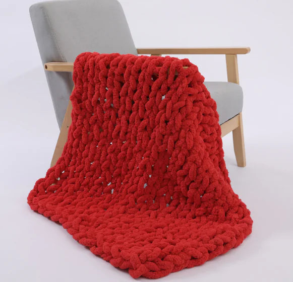 Weighted Knitted Wool Blanket | Calming Comfort for Rest & Relaxation