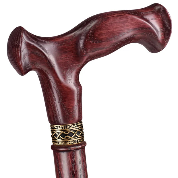 Asterom Vesper Ergonomic Wooden Walking Cane | Handcrafted Oak Cane