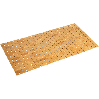 Bamboo Bath Mat (16" x 34") | Non-Slip Waterproof Bathroom Runner