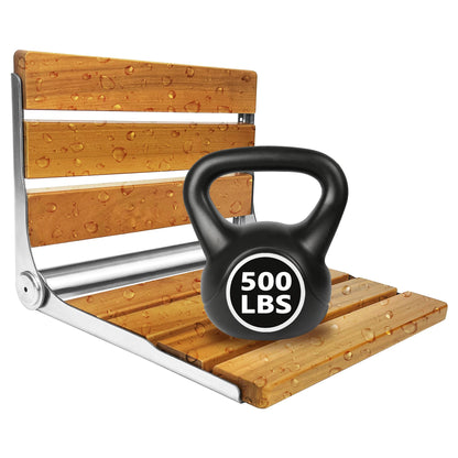 Premium Folding Teak Shower Seat
