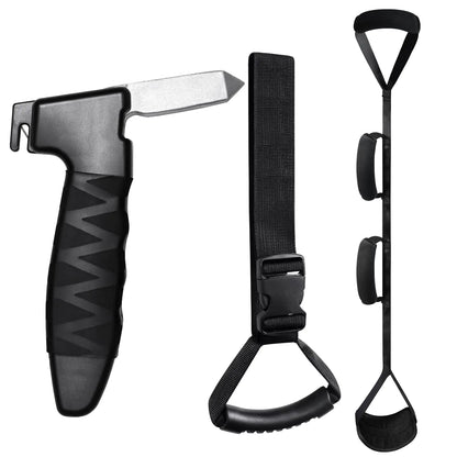 Car Door Assist Handle & Leg Lifter Kit | Portable Vehicle Transfer Aid