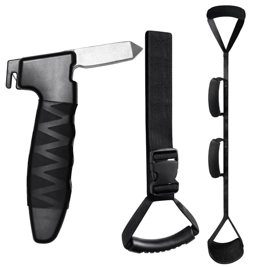 Car Door Assist Handle & Leg Lifter Kit | Portable Vehicle Transfer Aid