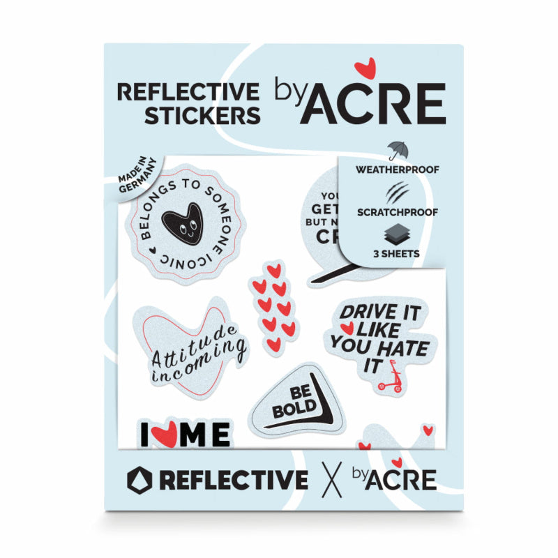 byACRE Reflective Stickers | Carbon Ultralight & Carbon Overland Rollator Frame Protection