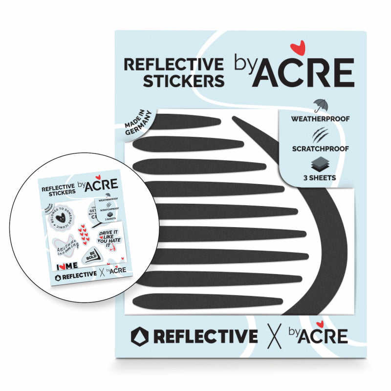 byACRE Reflective Stickers | Carbon Ultralight & Carbon Overland Rollator Frame Protection