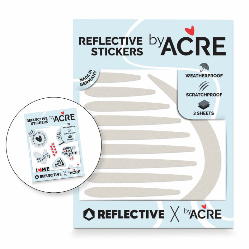 byACRE Reflective Stickers | Carbon Ultralight & Carbon Overland Rollator Frame Protection