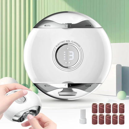 Electric Nail Clipper with LED & Polisher | Safe, One-Touch Nail Care